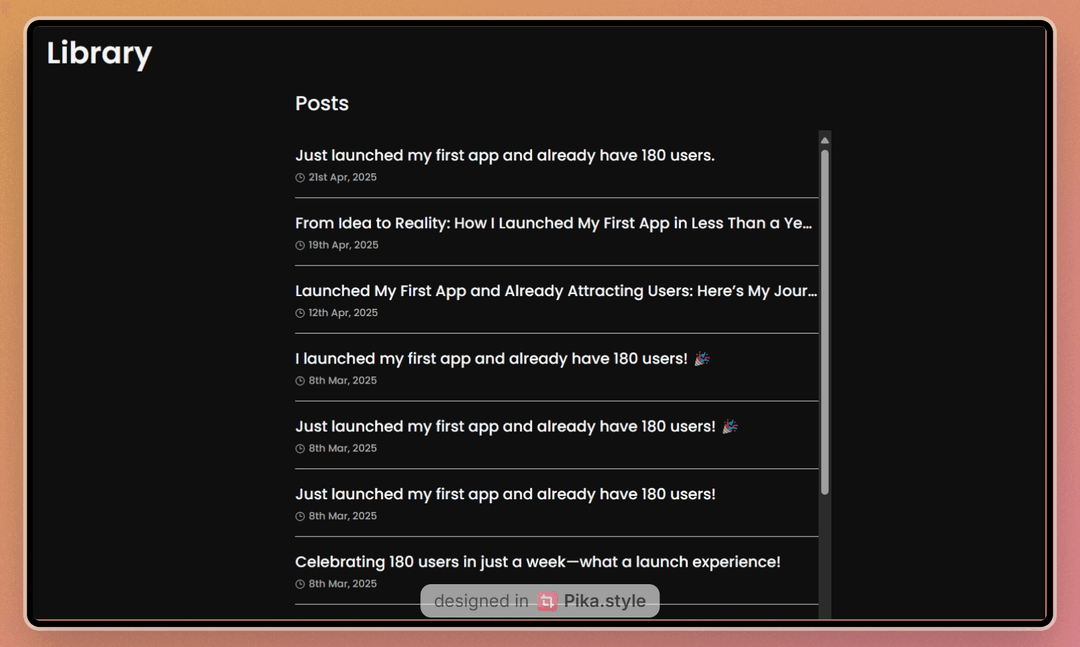 Save and Access Your Generated Posts Anytime